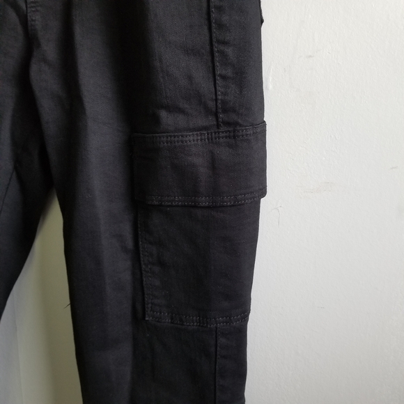 Cargo pant, cotton, black, slim - Picture 3 of 6